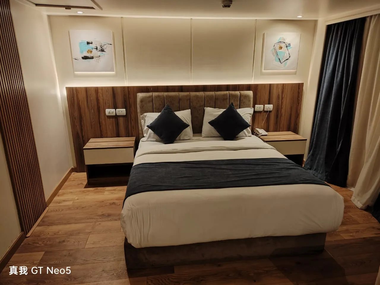Cabin aboard the Royal Beau Rivage Nile cruise